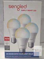 Sengled Simply Smart LED Tunable White A19 Bulbs 4-Pack, 800 Lumens, Bluetooth, E26, 60W Eq.