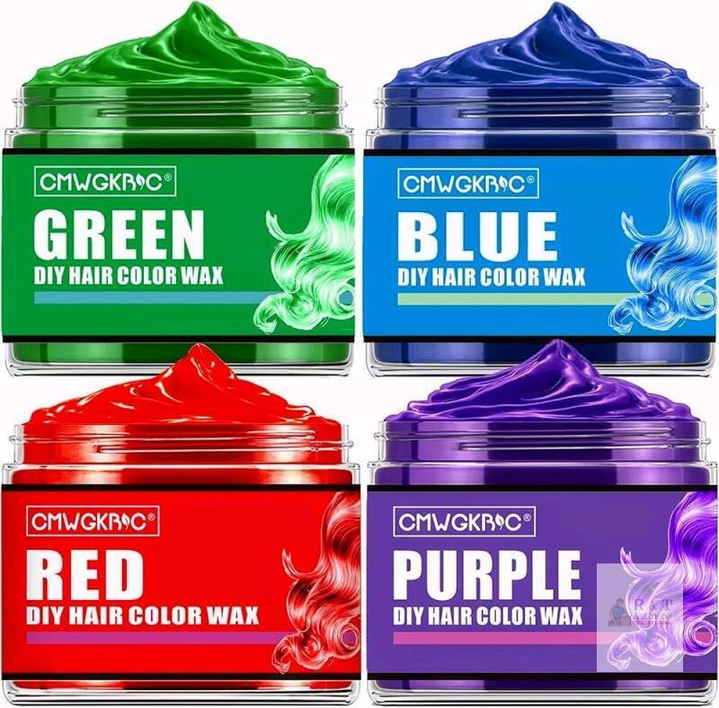 NEW CMWGKRAOC DIY Hair Color Wax - Purple - 2.82 oz (80g), Temporary Washable Styling Cream