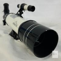 MAXLAPTER 40070 Refractor Telescope, 70mm f/5.7, 20mm Eyepiece, Finder, NO Tripod, AS IS