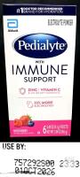 Pedialyte Immune Support Mixed Berry, 6 Electrolyte Powder Packets, 2.94oz, Abbott 2026 Exp 01 Oct 2026