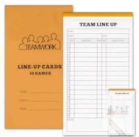 Teamwork Baseball/Softball Line-Up Card Booklets, 30 Games Each, 4.5x8", Two-Pack, X004PJK1AH