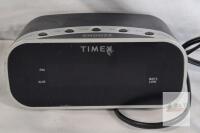 Timex T121X Digital Alarm Clock, LED Display, Battery Backup, Soft/Loud Alarm, 6.75" Wide