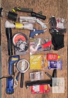 Assorted Hand Tools, Flashlights & Hardware Lot &ndash; 20+ Pieces, Consumables, Multiple Brands