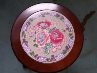 Floral Pedestal Table