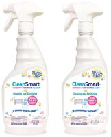 NEW CleanSmart Nursery and High Chair Cleaner 23 fl.oz (2 Pack), 0.017% Hypochlorous Acid, Sanitizing Spray