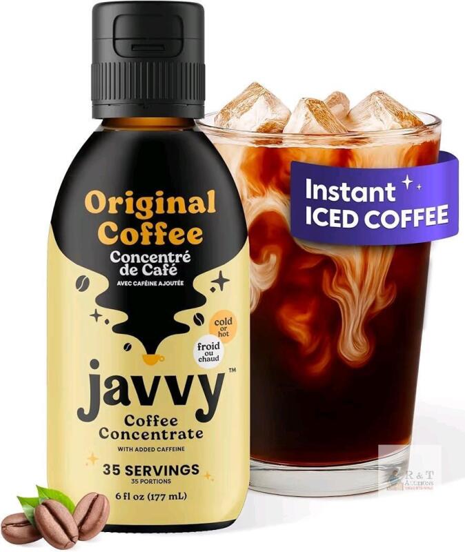 NEW Javvy Original Coffee Concentrate, 6 fl oz, 35 Servings, Added Caffeine, Low Calorie