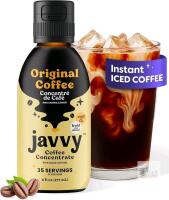 NEW Javvy Original Coffee Concentrate, 6 fl oz, 35 Servings, Added Caffeine, Low Calorie