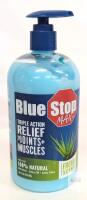 Blue Stop Max Pain Relief Lotion 16oz, Triple Action for Joints & Muscles, Fresh Scent Pump