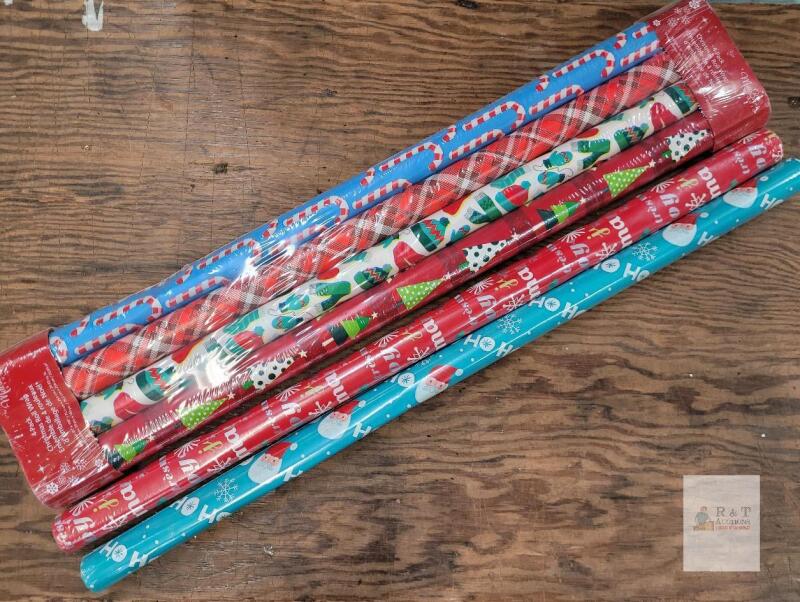 MillBrook Studio Holiday Wrapping Paper, 6 Rolls, 30"x100" Each, Assorted Christmas Designs