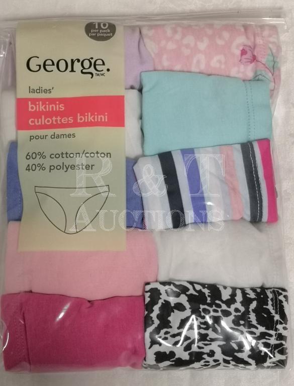 4 (FOUR) Packages of New 10 Pack Ladies Bikini Underwear sz XS