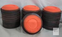 Champion 19 Standard 108mm Orange/Black Clay Targets, Approx. 28 Count, Trap/Skeet
