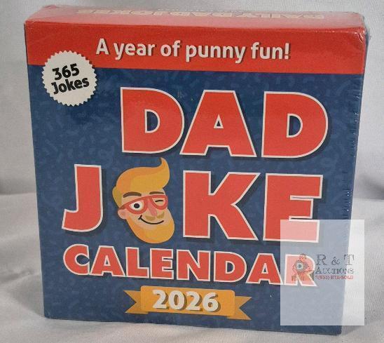 NEW Dad Joke Calendar 2026 | 365 Page-A-Day Tear-Off Jokes | Desk Calendar with Stand & Wall Hook