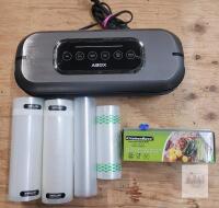 ABOX V63 Vacuum Sealer, Multiple Modes, with 5 Vacuum Bag Rolls, 11.8&rdquo; Sealing Width