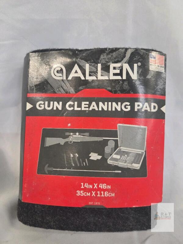 Allen 14"x46" Gun Cleaning Pad, Waterproof Backing, Absorbent, USA Made, Stain Resistant