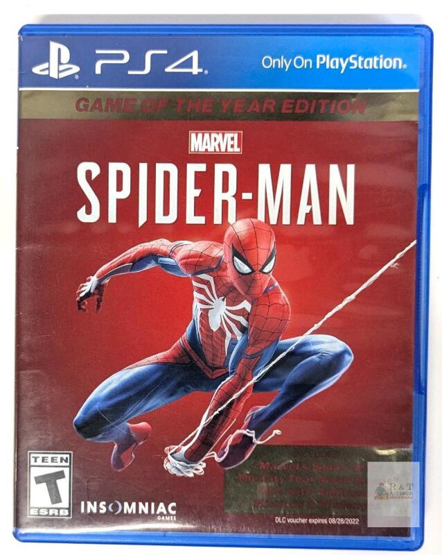 Marvel&rsquo;s Spider-Man Game of the Year Edition PS4, Complete Case & Disc, Action-Adventure, 2019