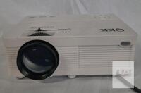 working QKK QK02 Mini Projector LCD LED, 2200 Lumens, 1080p Supported, Dual USB/HDMI,