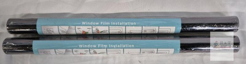 2 new Coavas One Way Mirror Window Film 17.5"x78.7", 98% UV Block, 85% Heat Rejection, Silver