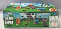 NEW Kannove KNND502 Dinosaur Action Figures Set, 4 Assorted Colors, Motor Function, Ages 3+, New in Box