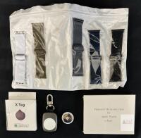 Apple AirTag + X Tag Tracker, FLAGPOWER Watch Powerbank, Tranesca Bands & Cases 42mm, Bundle