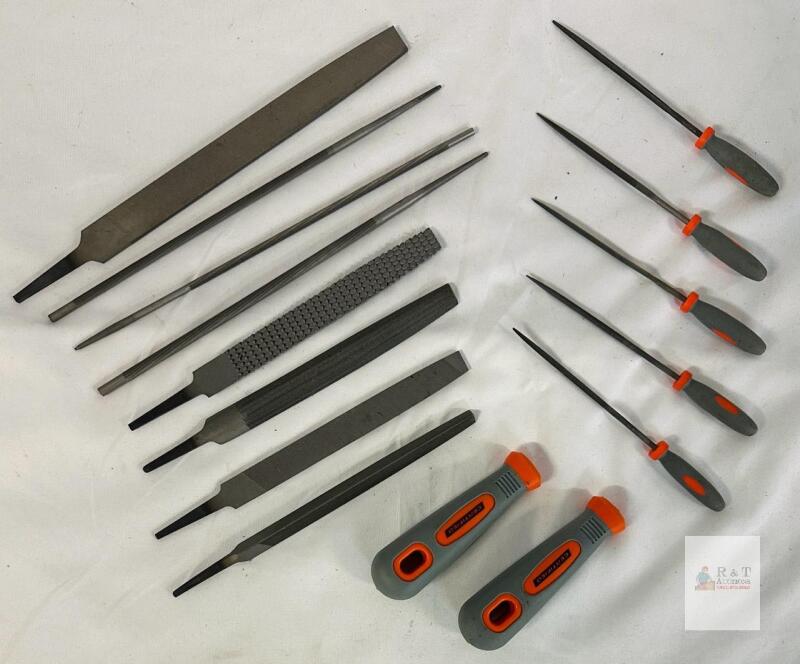 Certified 10-Piece Hand File & Rasp Set, Multiple Profiles, Ergonomic Handles, Extra Grips Included