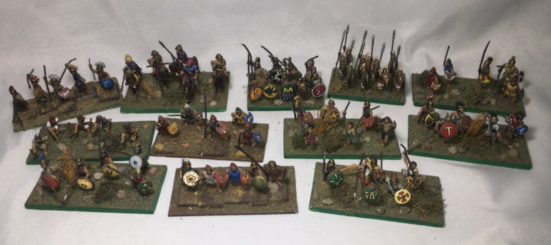 Large Collection of Vintage Lead Soldiers Ancient Warriors