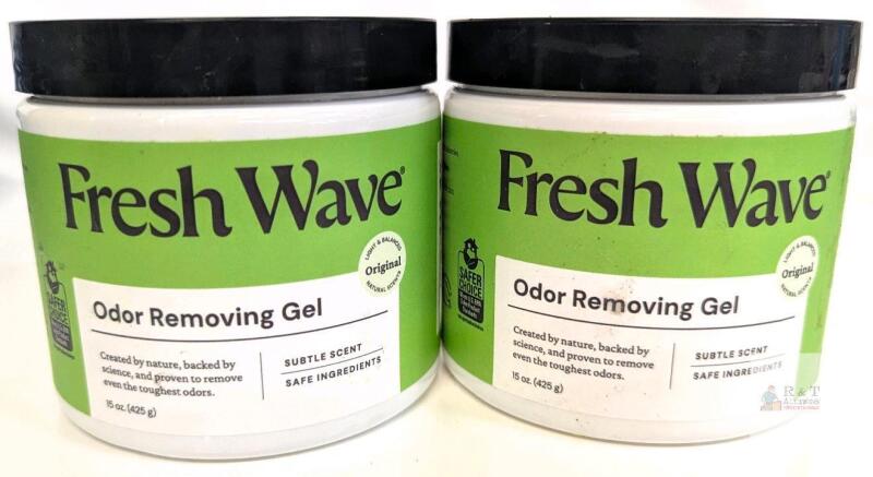 NEW Fresh Wave Odor Removing Gel 15oz (425g), Original Scent, 2 Pack, Cruelty-Free, Safer Choice