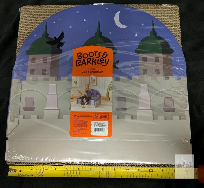 Boots & Barkley Castle Cat Scratcher, 17"x13.5"x10.5", Recycled Cardboard, UPC 085-03-0691