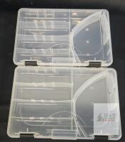 new Plano 3620 ProLatch Tackle Utility Box, Adjustable Compartments, Clear Plastic, 11"x7.25"x1.75"