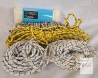 Everbilt 1/4" x 100' Twisted Nylon Rope (260 lbs) + 4 Utility Braided Ropes Bundle