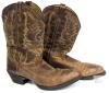 Laredo Men&rsquo;s Cowboy Boots 032973 Size 12 D Brown Leather Upper Western Pull-On - 2