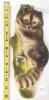 Hand-Painted Ceramic Raccoon Wall Plaque 12" Signed "Lea 83" Figurine Hanging Decor - 2