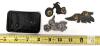 Grand Prix Montr&eacute;al Belt Buckle & Motorcycle Pins Set, Metal, Canada Marked, Vintage Motorsports - 3