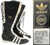 Adidas Santos Boxing Boots US 7.5 UK 6 Black White Leather, Art 547828, April 2004, Vietnam