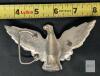 Large 6" Silver Tone Eagle Belt Buckle, Cast Metal, Classic Western or Americana Style - 3