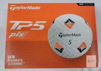 NEW TaylorMade TP5 Pix Golf Balls 12-Pack, 5-Layer Urethane, ClearPath Alignment, Tour Performance