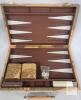 fg.bradleys Classic Backgammon Set, Map Design Case, 18"x12", Complete with Dice & Checkers- AS NEW - 2