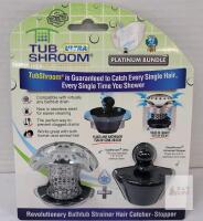NEW TubShroom Ultra Platinum Bundle Hair Catcher & Stopper Combo for 1.25&ndash;2" Drains, Stainless Steel