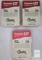 Shortie's Candle Co. Formula 117 Rose Petals Wax Melts, 3 Packs, 18 Cubes, Strong Scent Throw