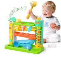 NEW Bilingual Pound A Ball: Forest Adventure, NO.XQS6015A, 6m-3yr, Songs, 3 Balls, 1 Hammer