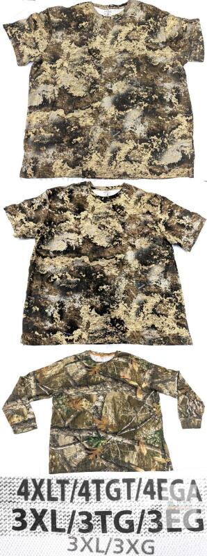 AS NEW RedHead & Realtree Camo Shirts 3XL/4XLT, Prairie & Edge Patterns, Short & Long Sleeve, Scent Control