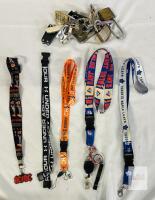 Lot of Branded Lanyards, Keychains, Padlocks, Multi-tools, Sports & Music Designs,