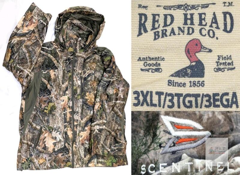 RedHead Sentinel Scentinel 3XLT Camo Hunting Jacket with Hood, Water-Resistant, Scent Control