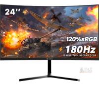 CRUA CR240DM 24" Curved Gaming Monitor, 180Hz, 120% sRGB, 1920x1080, 3ms, VA, 16:9, HDMI/DP