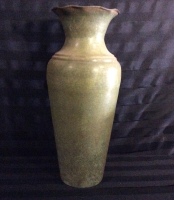 Metal Vase 16 inches tall Indoor or Outdoor Decor