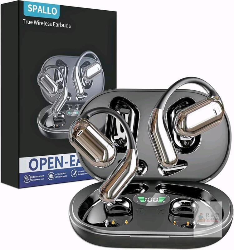 NEW YYK-Q16 True Wireless Open-Ear Earbuds, Bluetooth 5.4, 10hr Play, 500mAh Case, Touch Controls, AI Features
