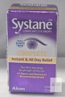 NEW Systane Complete Lubricant Eye Drops, 10 mL, Multi-Symptom, Exp. 08/2026, Lot 12T3H, Alcon