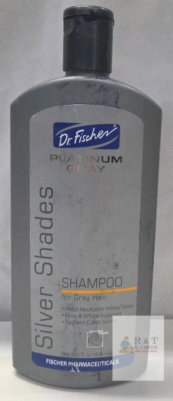 NEW Dr. Fischer Platinum Gray Silver Shades Shampoo, 13.5 fl. oz (400 mL), for Gray & Blonde Hair