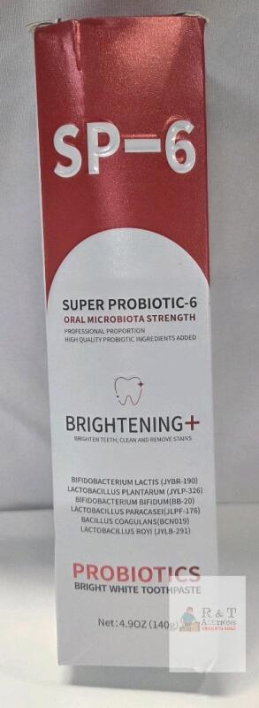 NEW Croent SP-6 Super Probiotic-6 Bright White Toothpaste, 4.9oz (140g), Whitening,