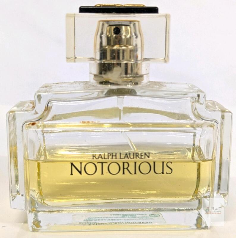 Ralph Lauren Notorious Eau de Parfum 2.5oz (75ml) Perfume for Women &ndash; Partial Bottle, 2008 Release NOT FULL VOLUME SEE PHOTOS