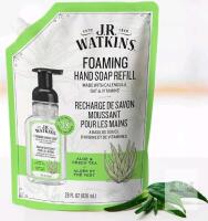 NEW J.R. Watkins Foaming Hand Soap Refill Aloe & Green Tea, 28 fl oz (828 mL), Vegan, Cruelty-Free